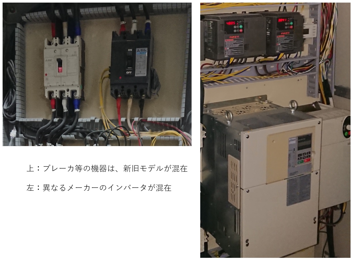 盤内の機器部品リスト作成